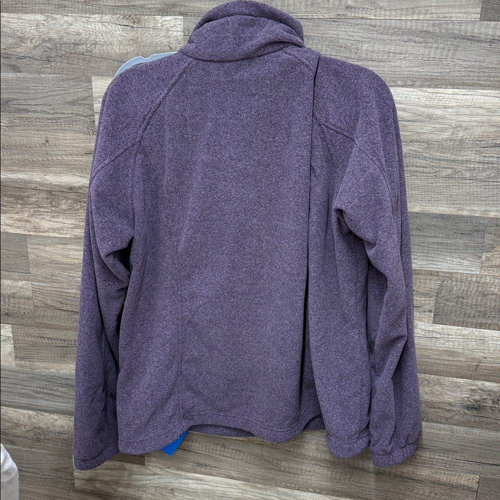 Columbia Women's Heathered Purple fleece Jacket. - Picture 5 of 5